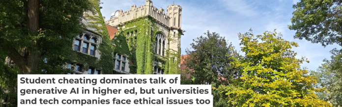 A wider look at ethical questions around generative AI brings in much more than academic integrity. Huaxia Zhou via Getty Images